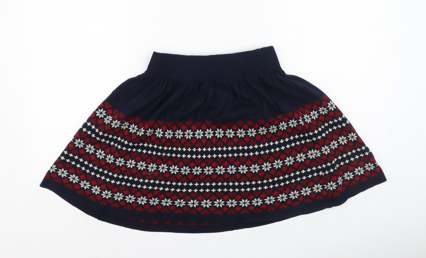 Primark  Womens Multicoloured  Cotton Pleated Skirt Size 6