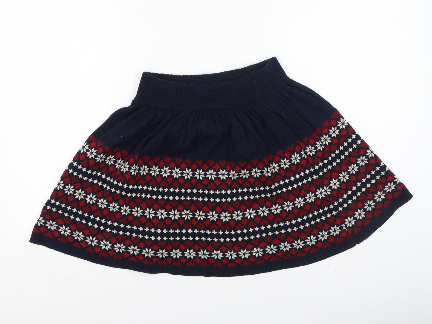 Primark  Womens Multicoloured  Cotton Pleated Skirt Size 6