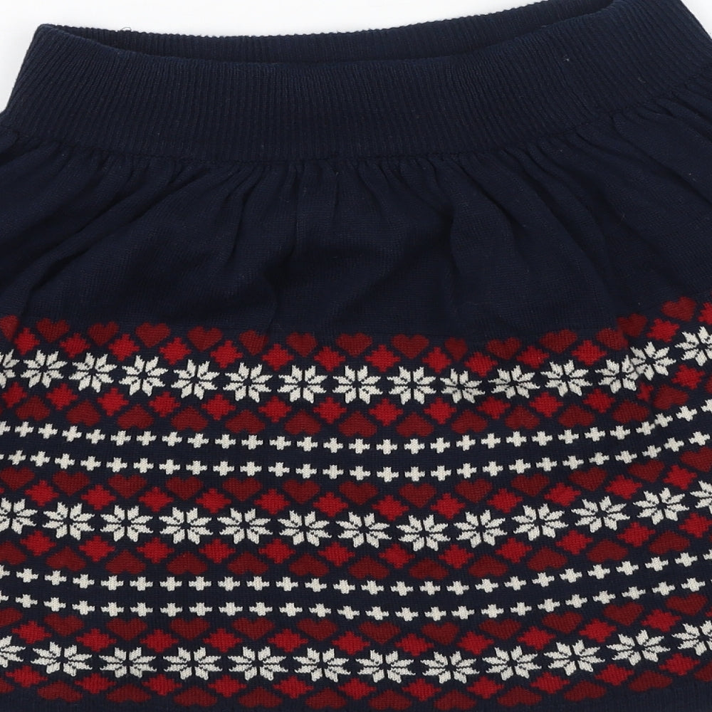 Primark  Womens Multicoloured  Cotton Pleated Skirt Size 6