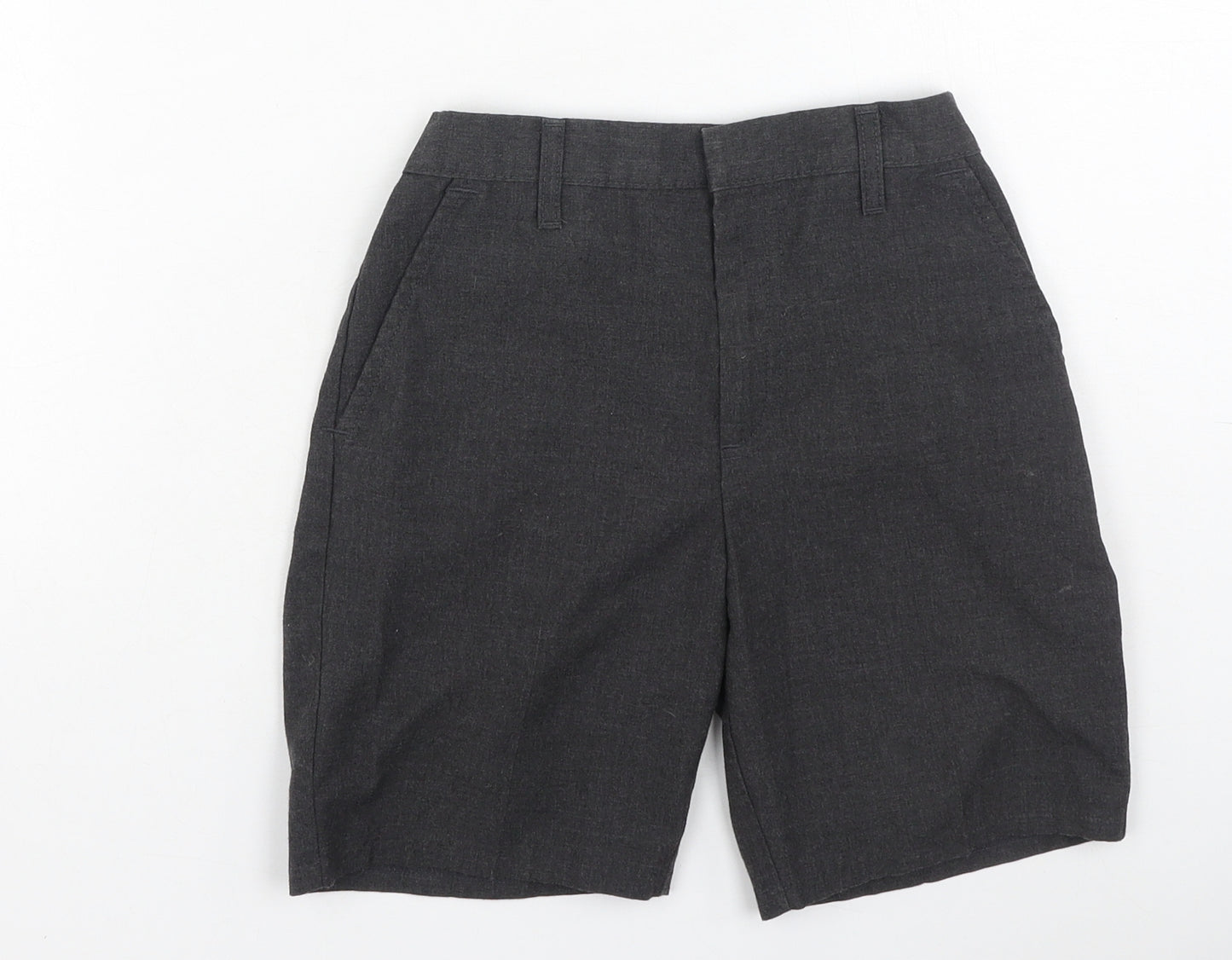 TU Boys Grey  Polyester Chino Shorts Size 8 Years  Regular