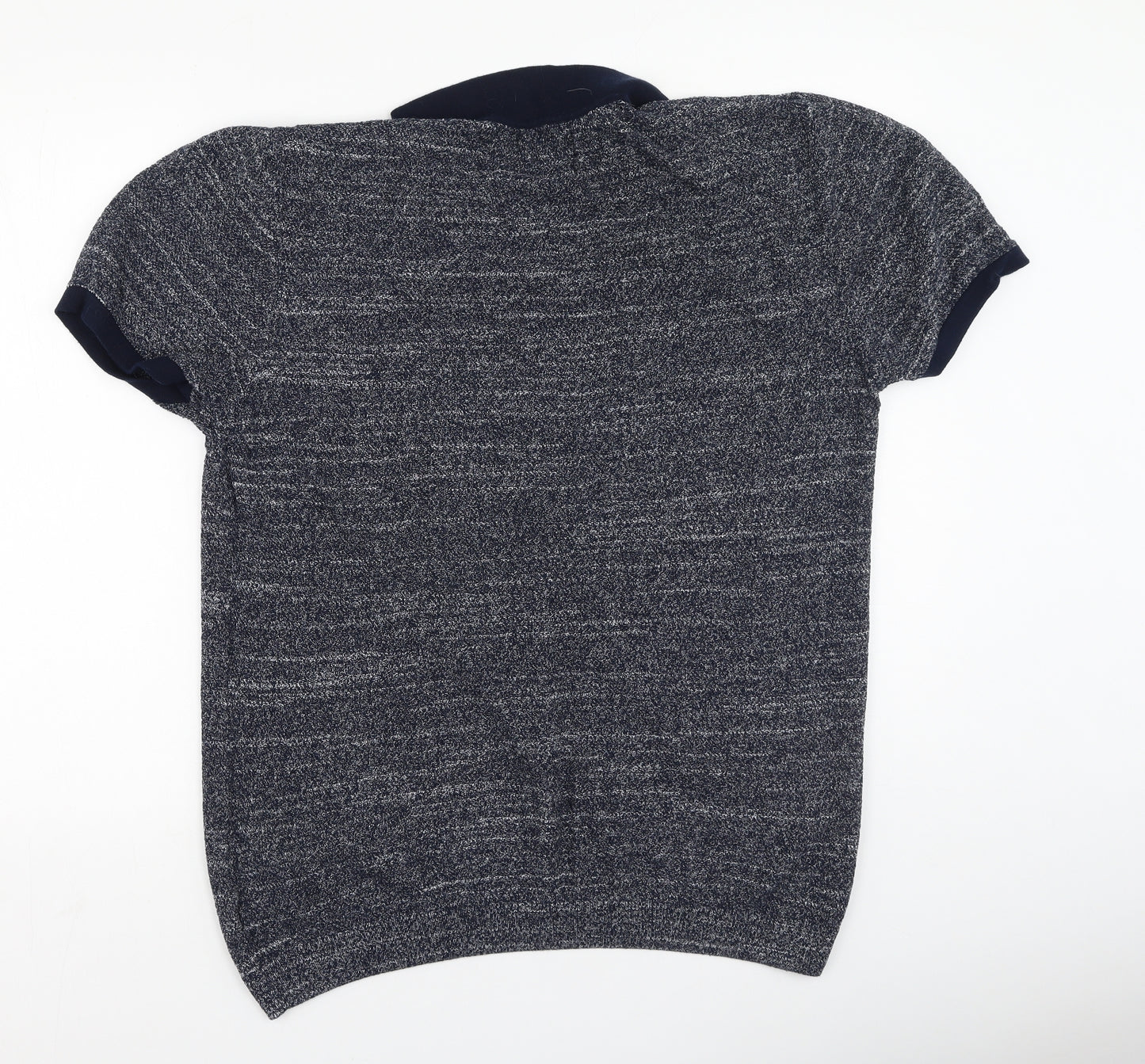 Next  Mens Blue  Cotton  T-Shirt Size L V-Neck