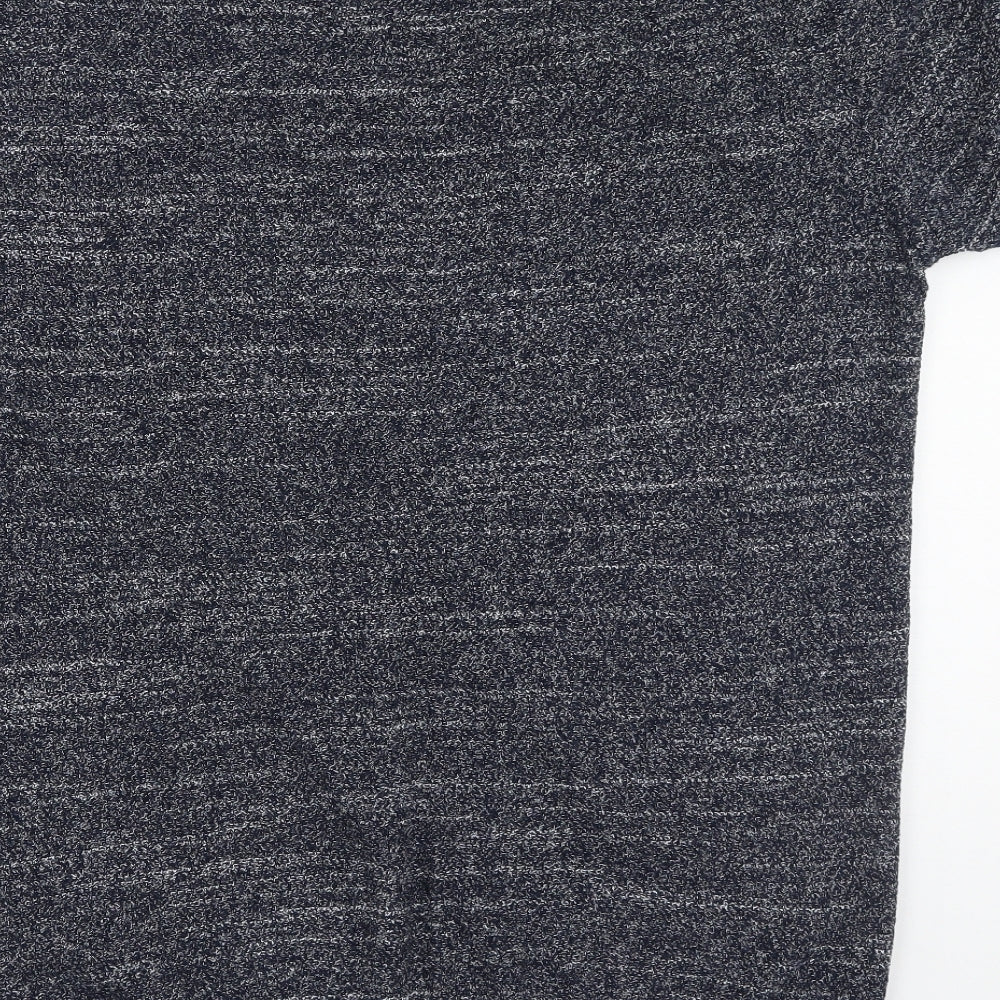 Next  Mens Blue  Cotton  T-Shirt Size L V-Neck