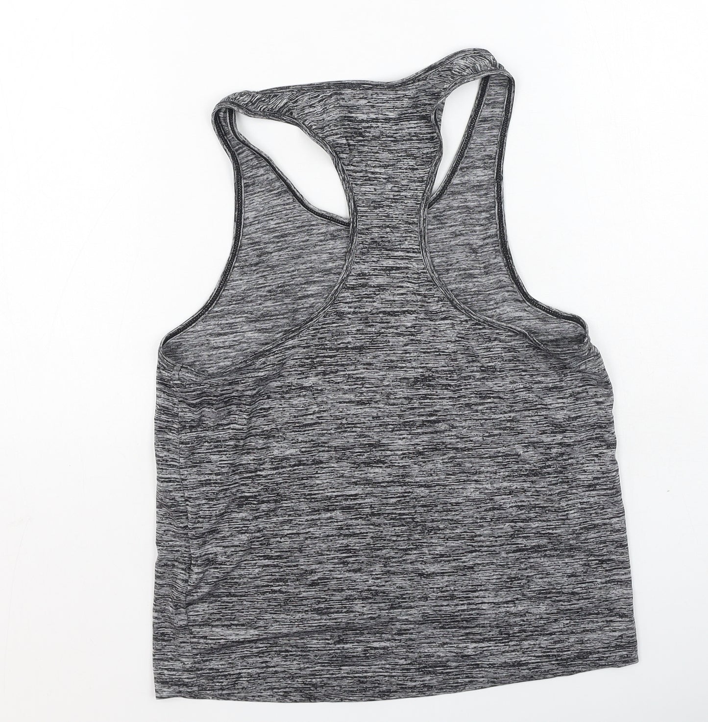 USA Pro Girls Grey  Nylon Basic T-Shirt Size 13 Years Round Neck
