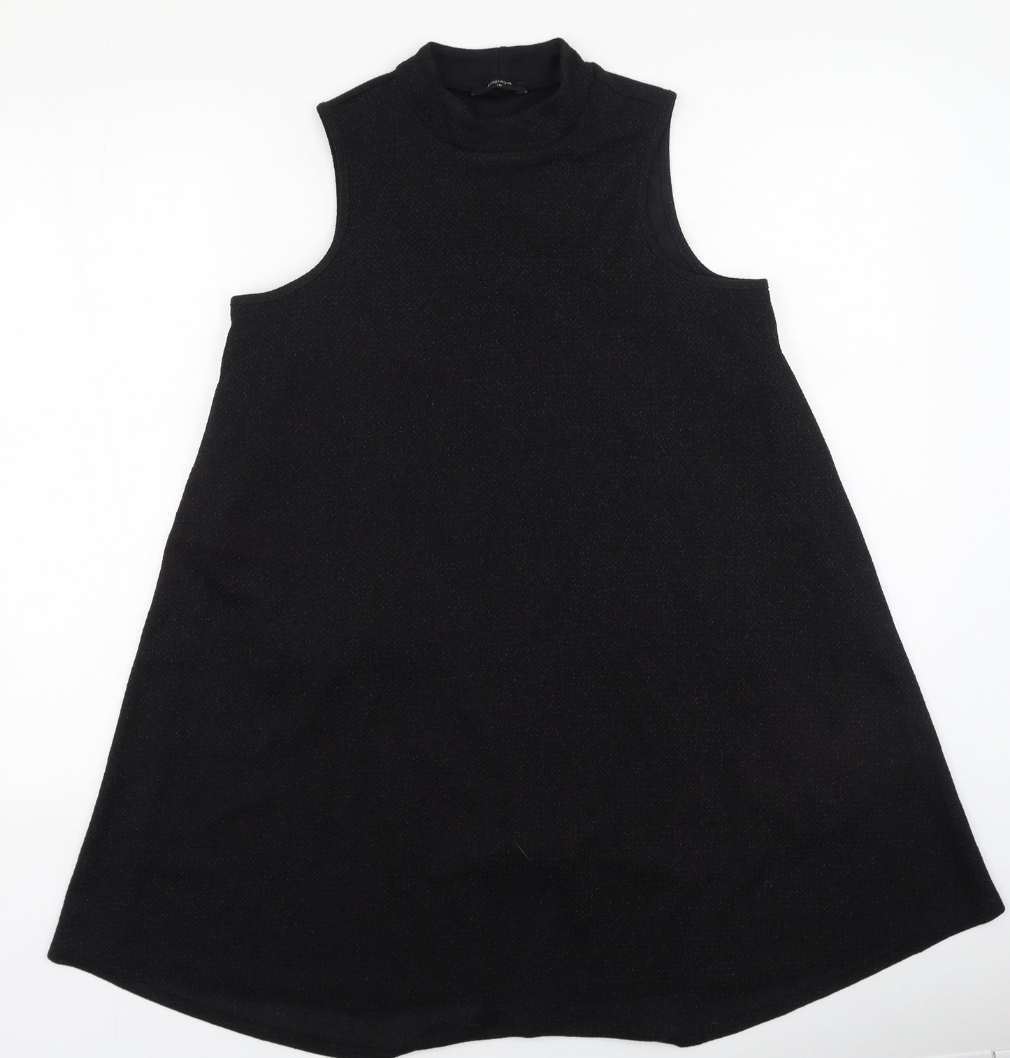 Papaya Womens Black  Polyester Fit & Flare  Size 10  High Neck