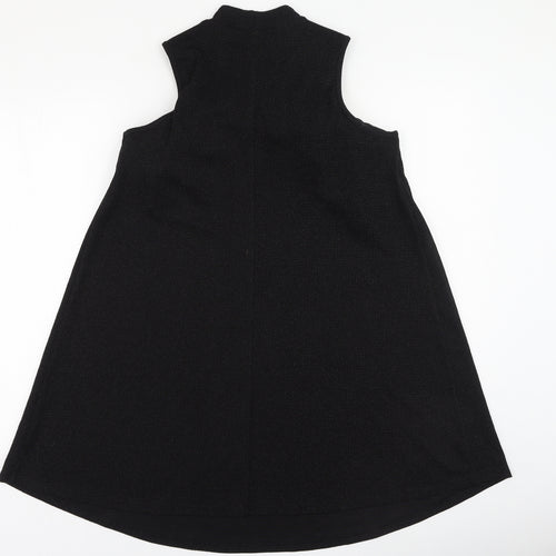 Papaya Womens Black  Polyester Fit & Flare  Size 10  High Neck