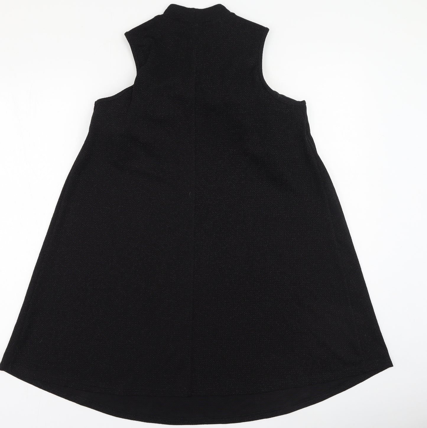 Papaya Womens Black  Polyester Fit & Flare  Size 10  High Neck