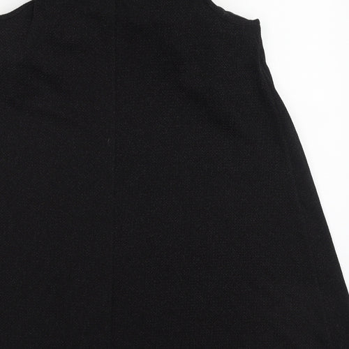 Papaya Womens Black  Polyester Fit & Flare  Size 10  High Neck