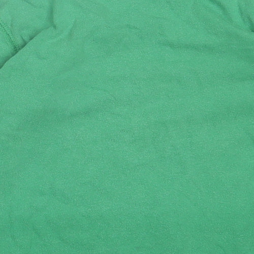 Preworn Boys Green  Cotton Basic Casual Size 3 Years Crew Neck Pullover