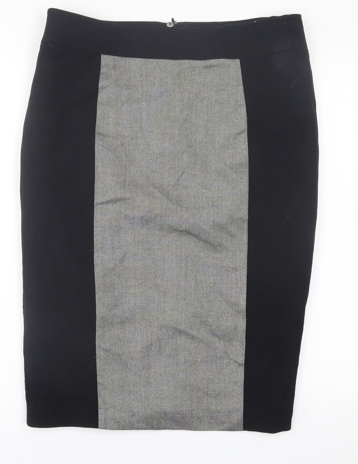 Papaya Womens Black  Polyester Straight & Pencil Skirt Size 14   Zip