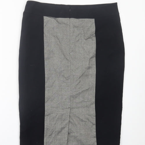 Papaya Womens Black  Polyester Straight & Pencil Skirt Size 14   Zip