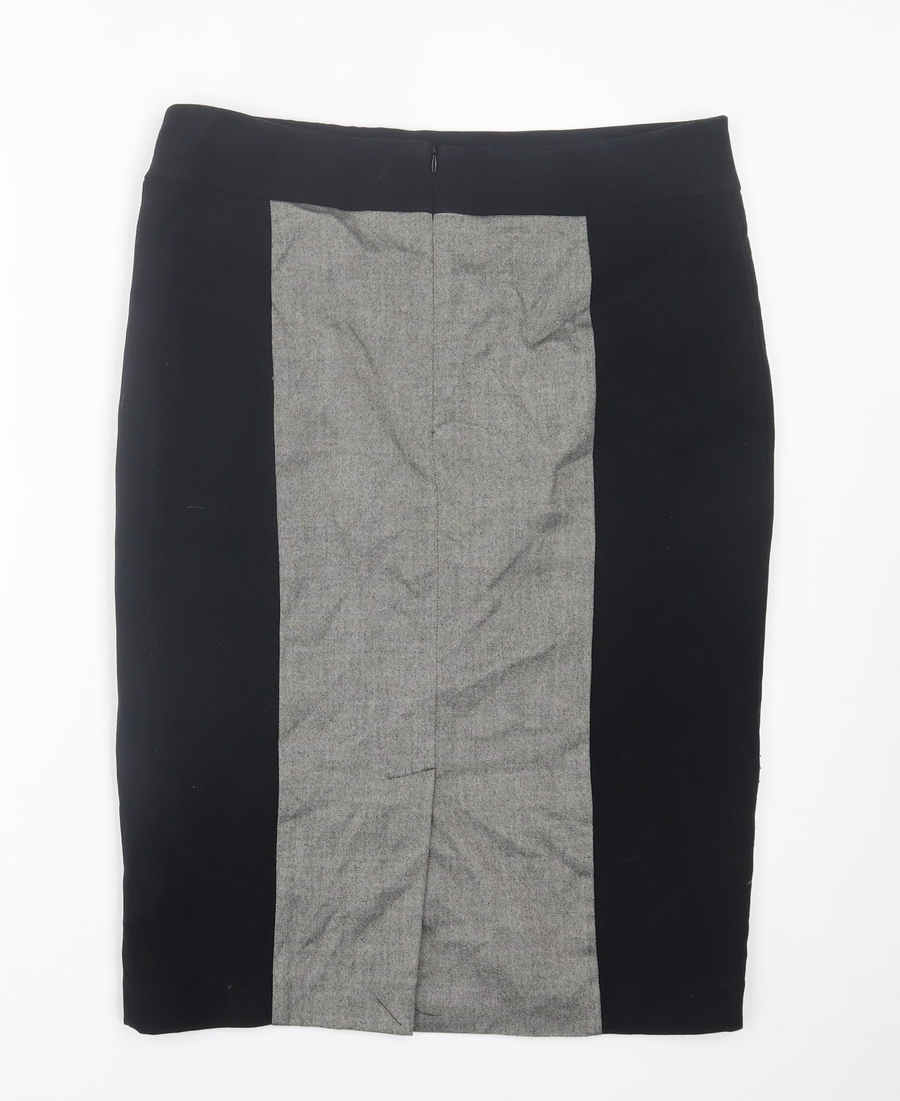 Papaya Womens Black  Polyester Straight & Pencil Skirt Size 14   Zip