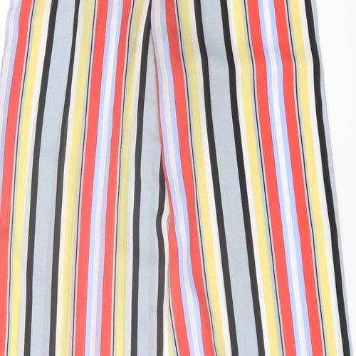 I SAW IT FIRST Womens Multicoloured Striped Polyester Trousers  Size 10 L30 in Regular Zip