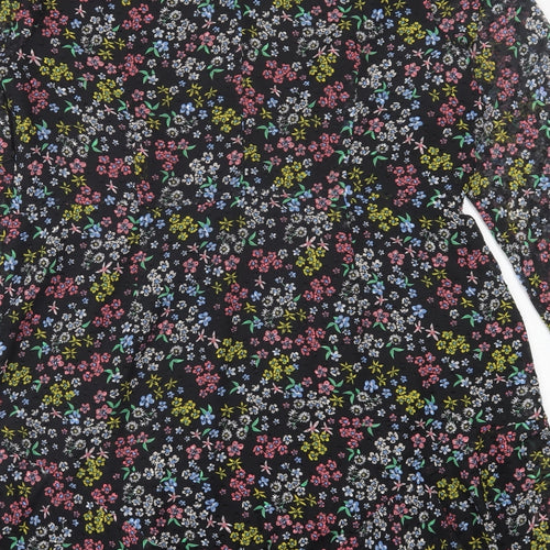 NEXT Womens Multicoloured Floral Polyester A-Line  Size 20  Crew Neck Button