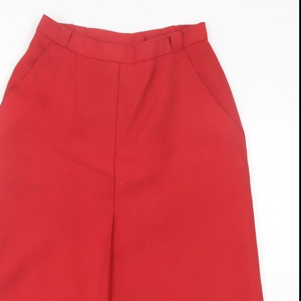 Alexon Sportset Womens Red  Polyester A-Line Skirt Size S   Button