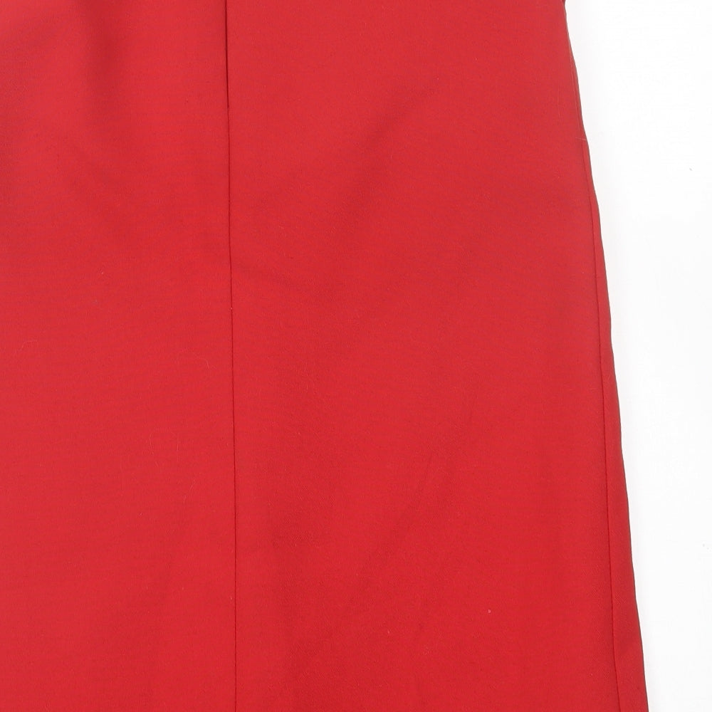 Alexon Sportset Womens Red  Polyester A-Line Skirt Size S   Button