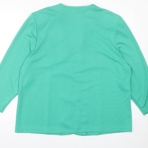 Karelia Womens Green   Jacket  Size 20  Button