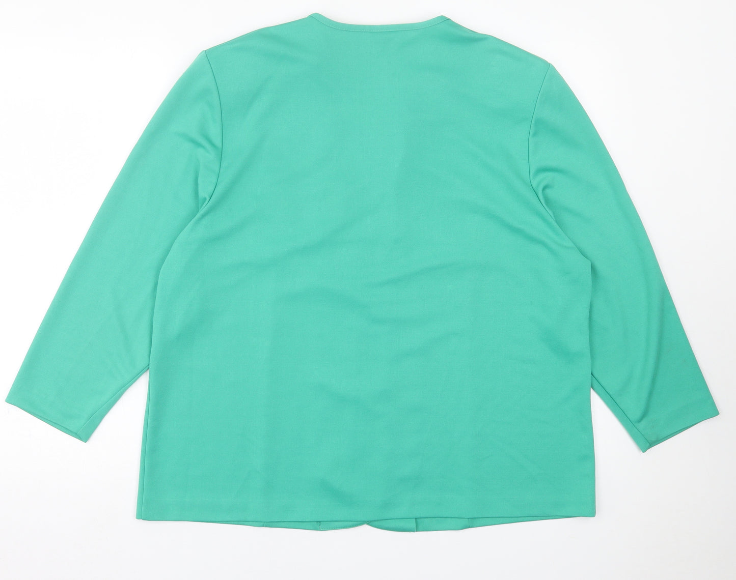 Karelia Womens Green   Jacket  Size 20  Button