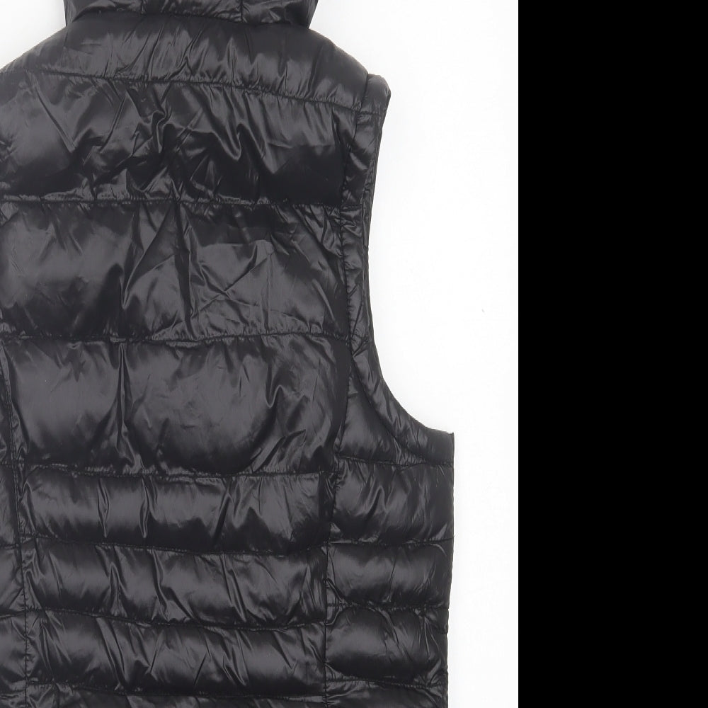 Brave Soul Womens Black   Gilet Jacket Size 8  Zip