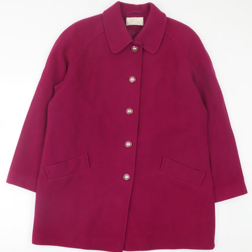 eastext Womens Purple   Jacket Coat Size 12  Button