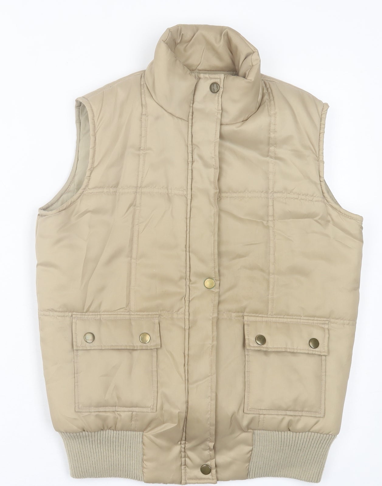 chilli Womens Brown   Gilet Jacket Size 10  Zip