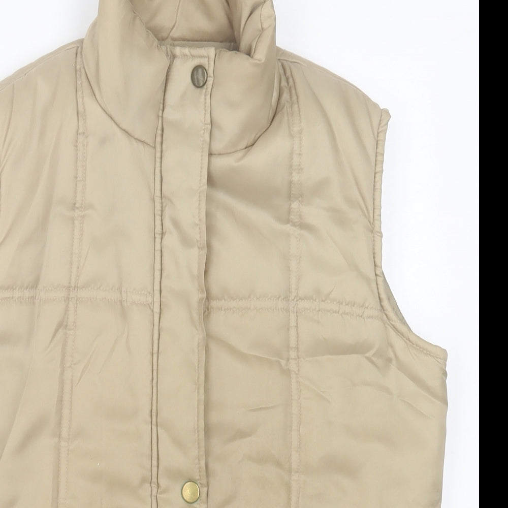 chilli Womens Brown   Gilet Jacket Size 10  Zip