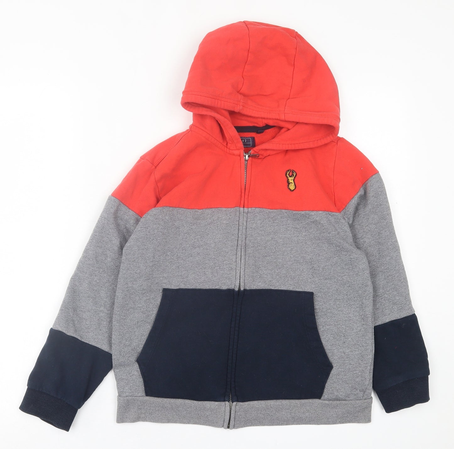 NEXT Boys Grey  Cotton Full Zip Hoodie Size 10 Years  Zip