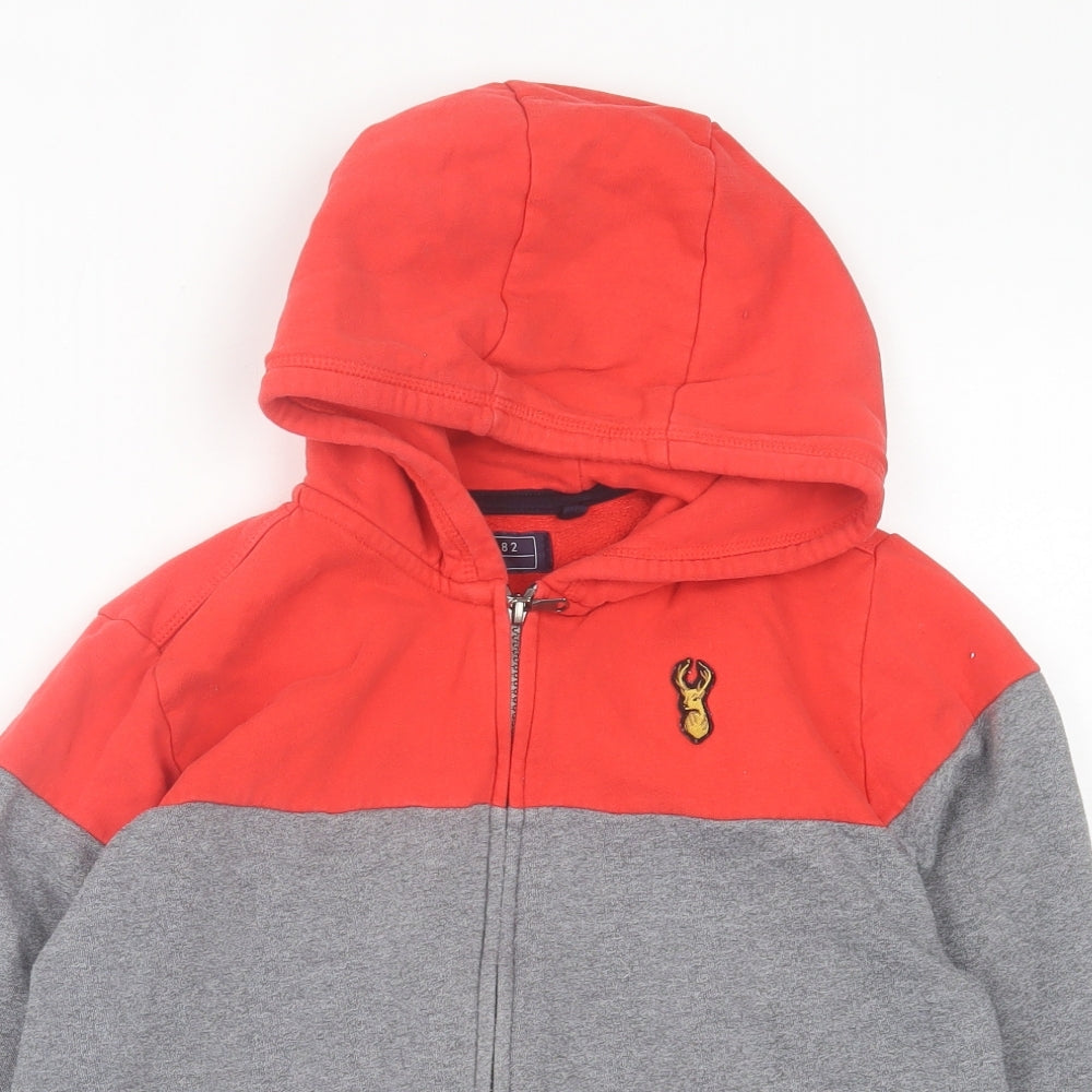 NEXT Boys Grey  Cotton Full Zip Hoodie Size 10 Years  Zip