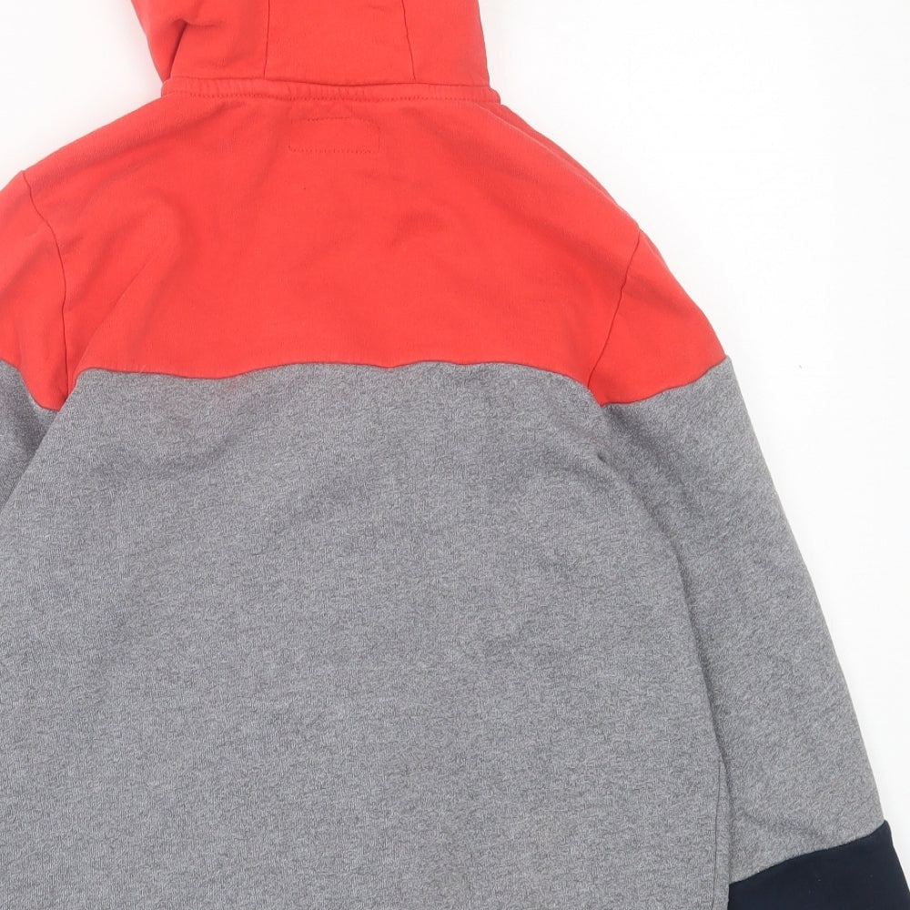 NEXT Boys Grey  Cotton Full Zip Hoodie Size 10 Years  Zip