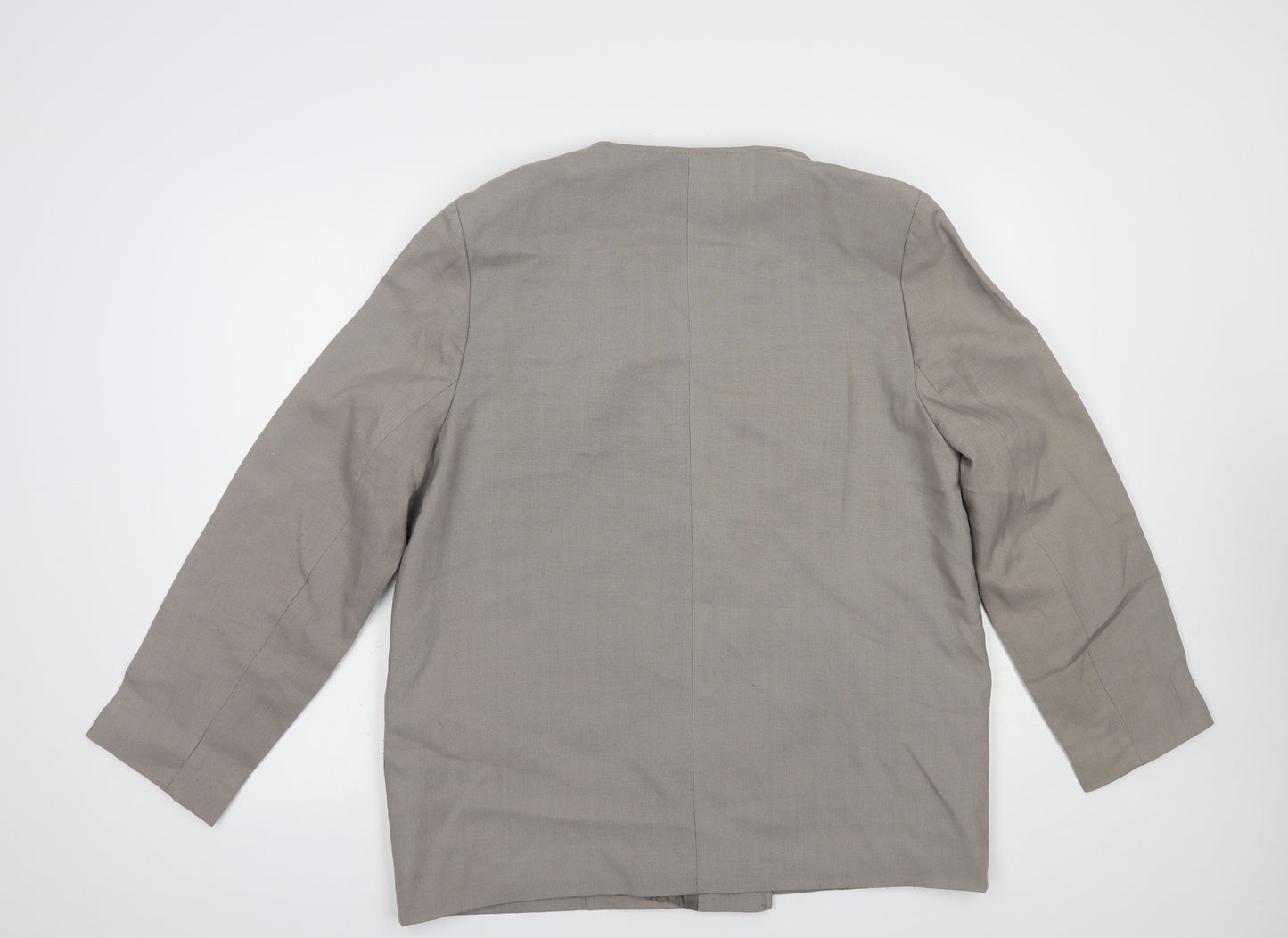 Preworn Womens Grey   Jacket Blazer Size 18  Button