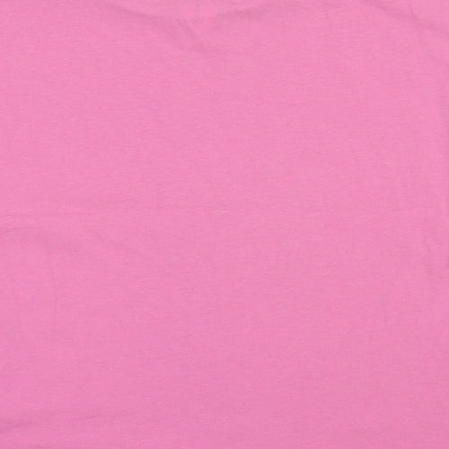 Very Girls Pink  Cotton Pullover T-Shirt Size 9 Years Crew Neck Pullover