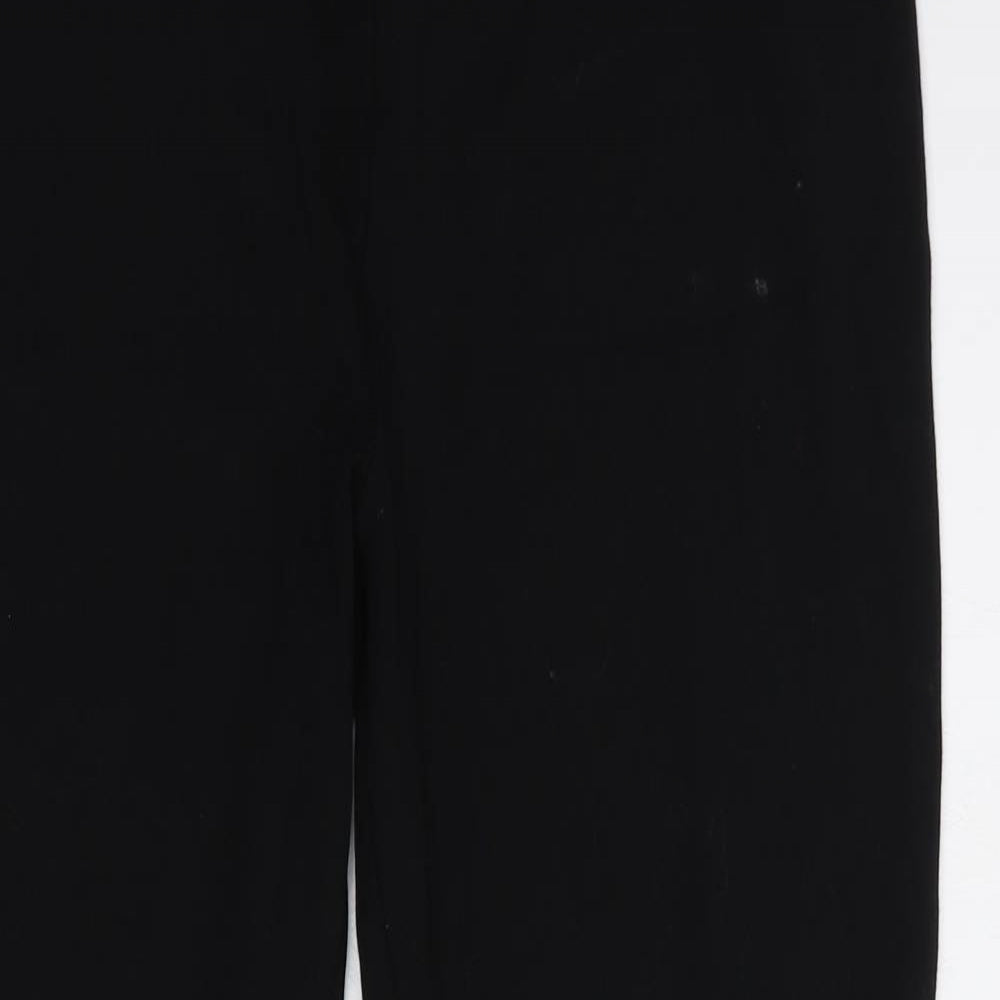 Marks and Spencer Womens Black  Viscose Compression Leggings Size 14 L26 in Regular
