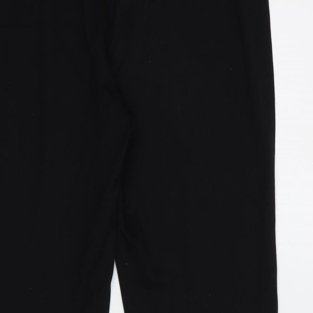 Marks and Spencer Womens Black  Viscose Compression Leggings Size 14 L26 in Regular