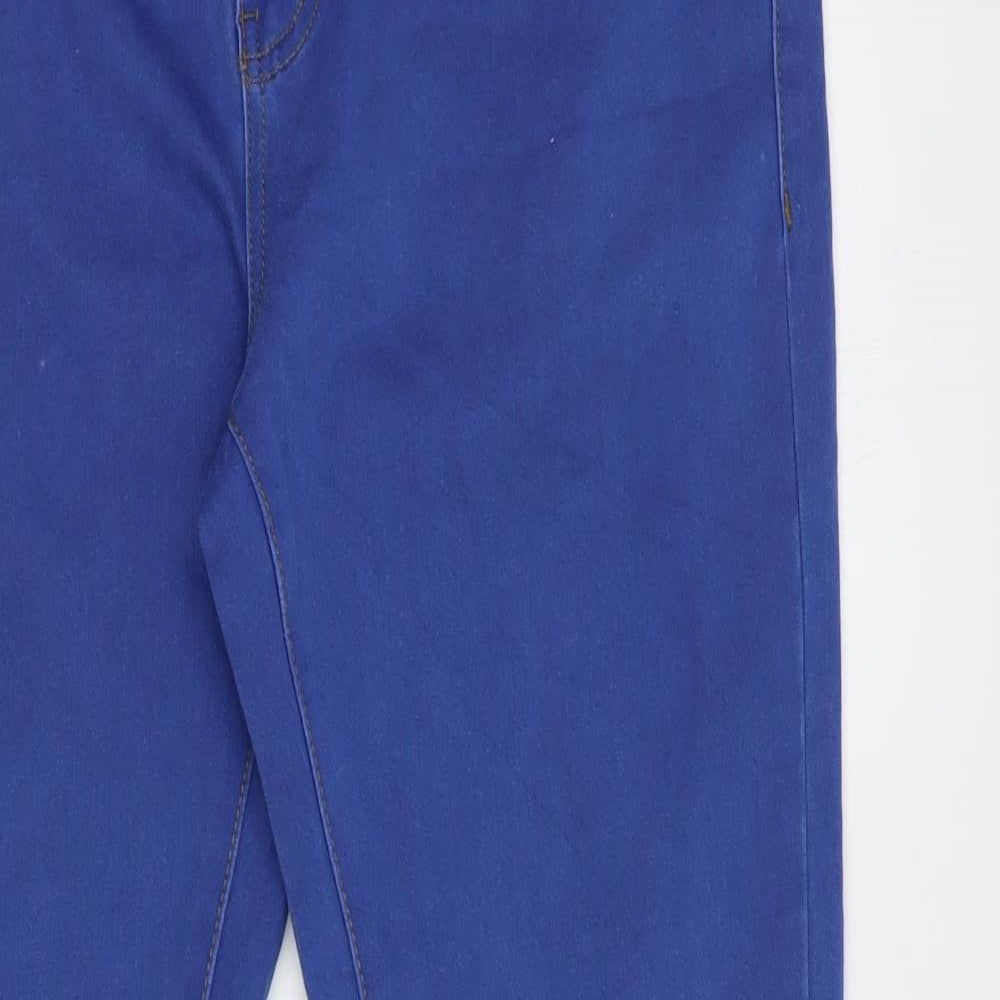 Denim Co. Womens Blue  Cotton Jegging Jeans Size 16 L30 in Regular Button