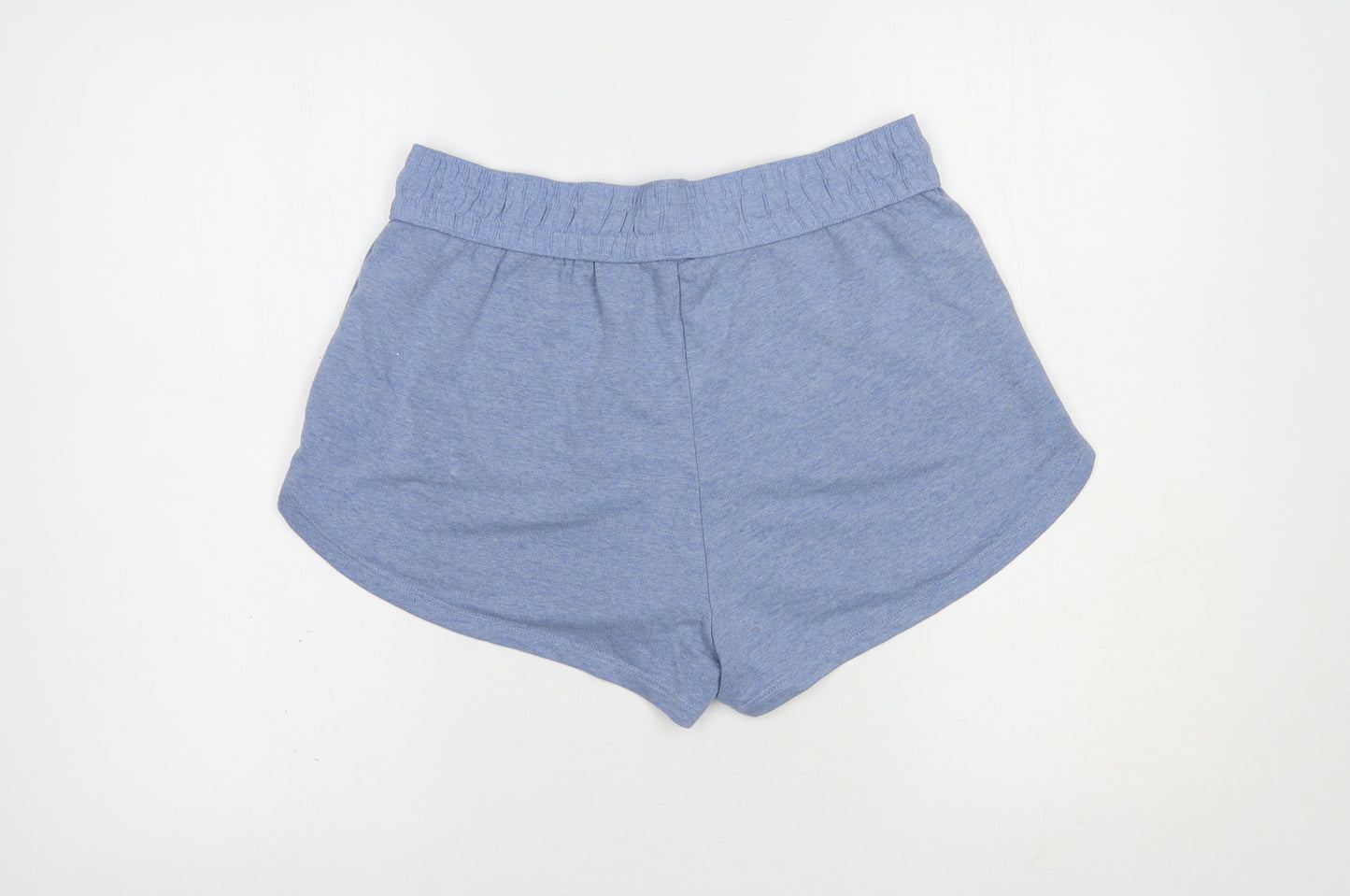 H&M Womens Blue  Cotton Sweat Shorts Size M L3 in Regular Drawstring