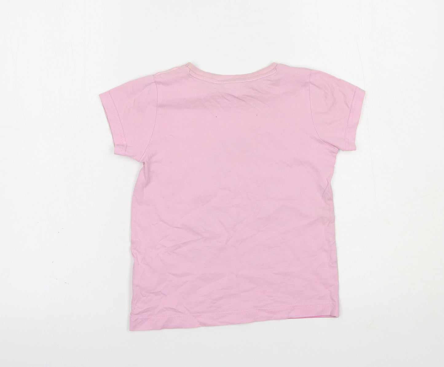 Matalan Girls Pink  Polyester Pullover T-Shirt Size 6 Years Crew Neck Pullover - LOL Surprise