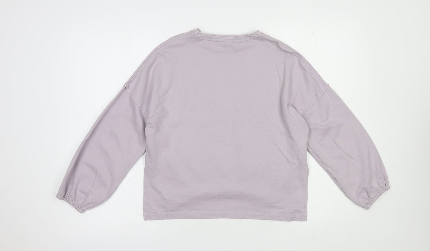NEXT Girls Purple  Cotton Pullover Sweatshirt Size 10 Years  Pullover - Love