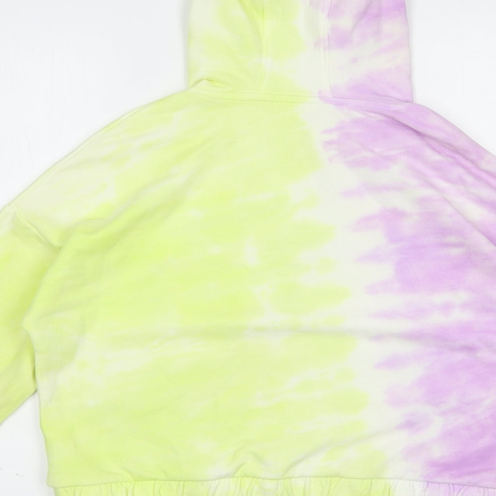Marks and Spencer Girls Multicoloured  Cotton Pullover Hoodie Size 12-13 Years  Pullover - Batik