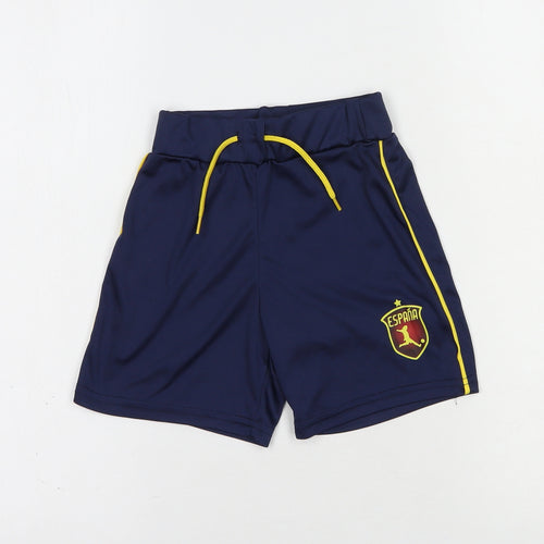 Dunnes Stores Boys Blue  Polyester Sweat Shorts Size 5 Years  Regular Drawstring - Spain