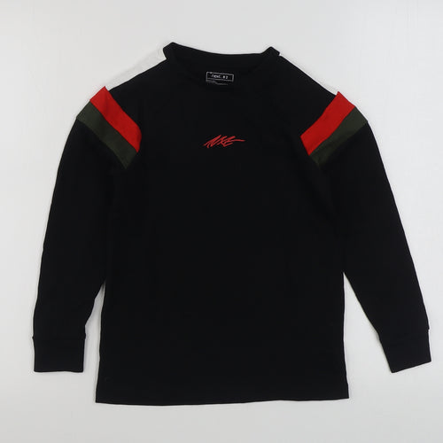 NEXT Boys Black  100% Cotton Pullover Sweatshirt Size 8 Years  Pullover