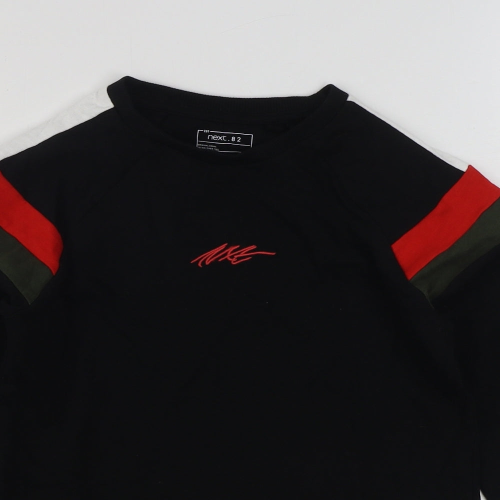 NEXT Boys Black  100% Cotton Pullover Sweatshirt Size 8 Years  Pullover