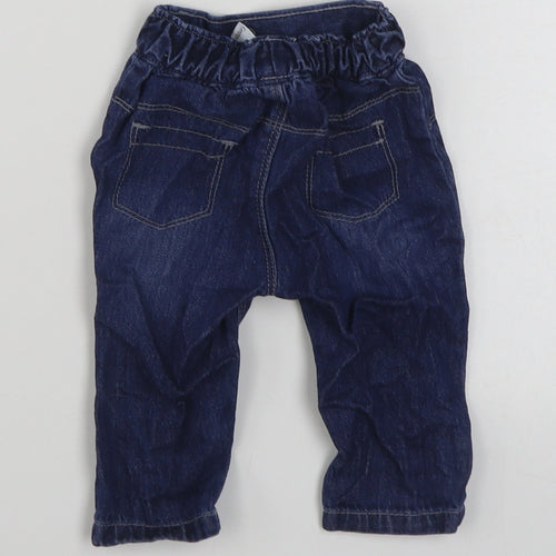 George Baby Blue  100% Cotton Jogger Jeans Size 3-6 Months