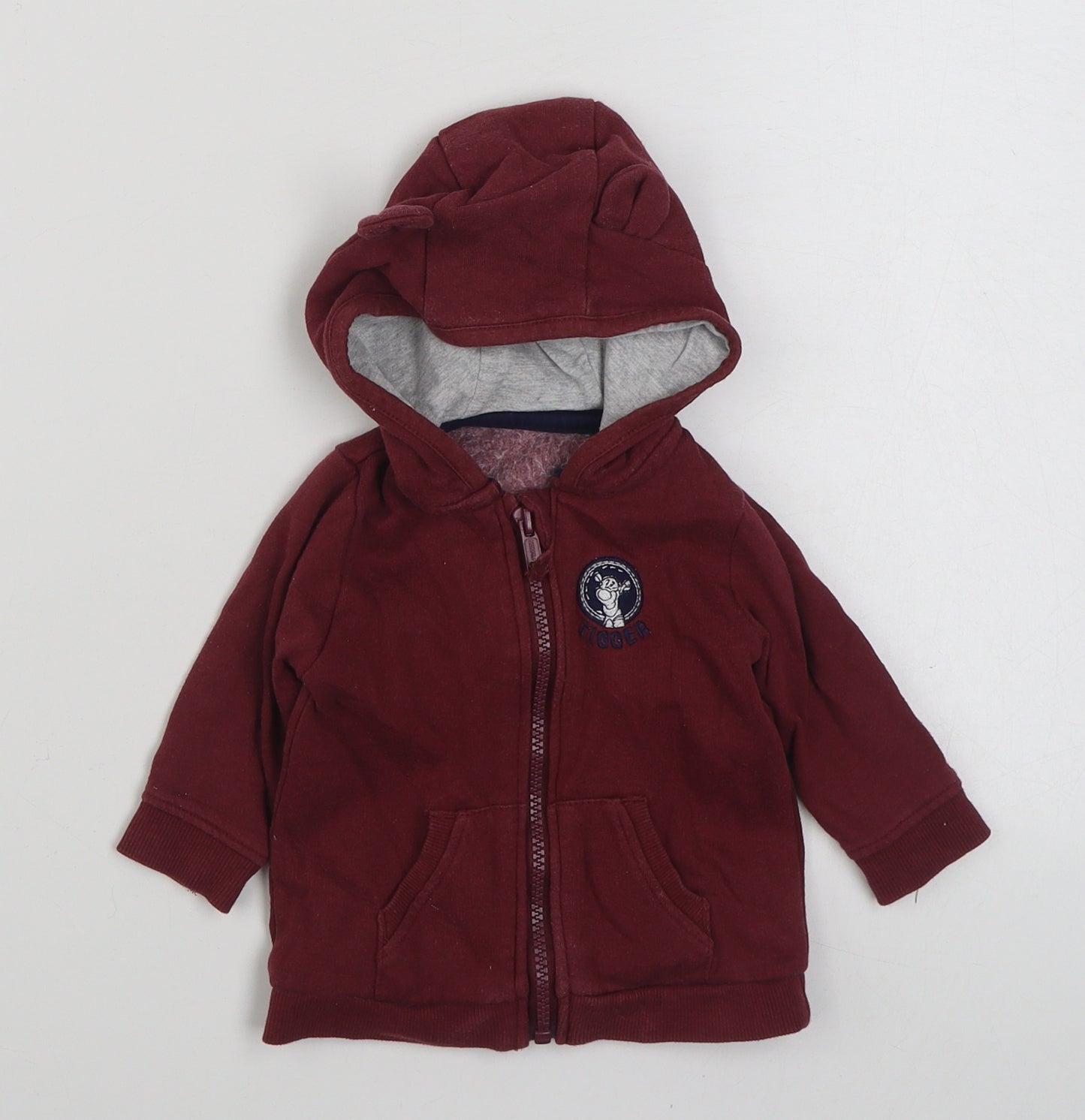 George Baby Red   Jacket  Size 3-6 Months   Zip - Tigger