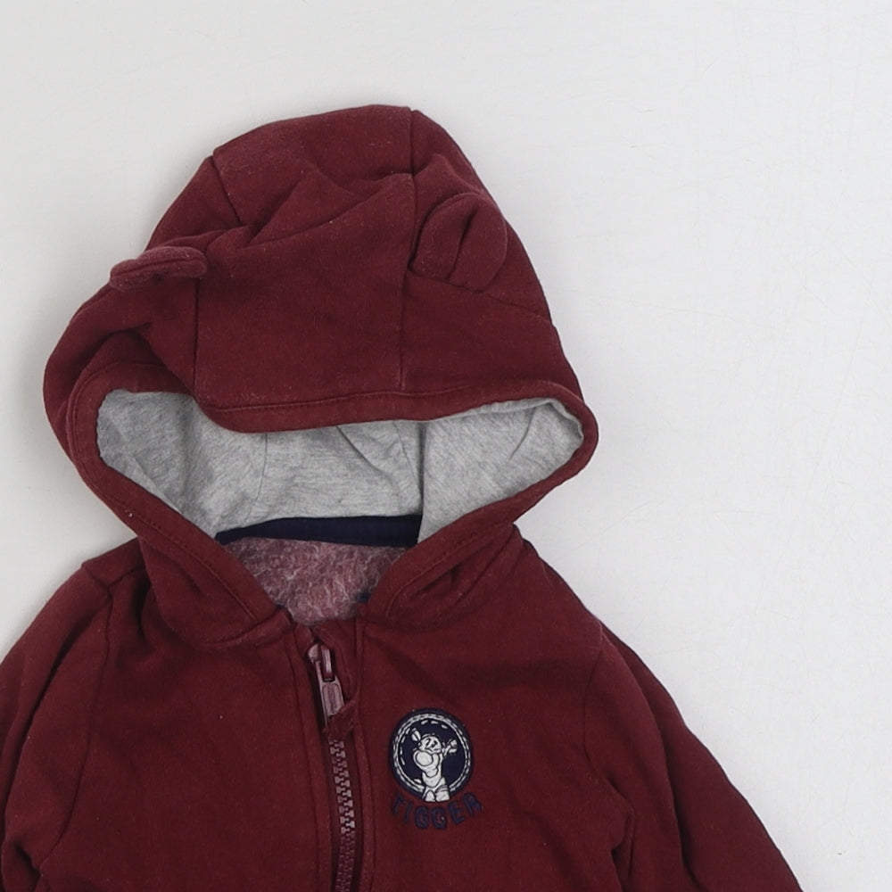 George Baby Red   Jacket  Size 3-6 Months   Zip - Tigger