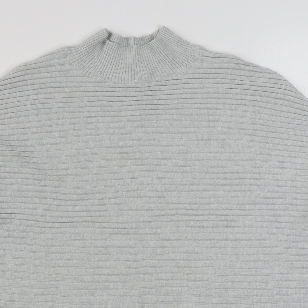 Very Womens Grey High Neck  Viscose Pullover Jumper Size 14