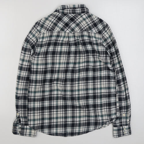 Lee Mens Green Plaid Cotton  Button-Up Size XS Collared Button