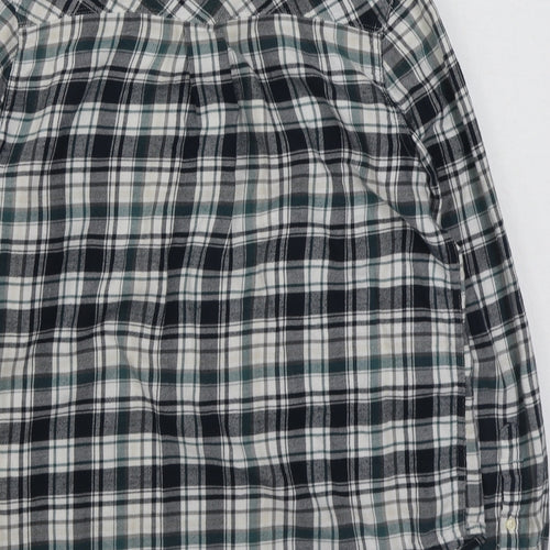 Lee Mens Green Plaid Cotton  Button-Up Size XS Collared Button