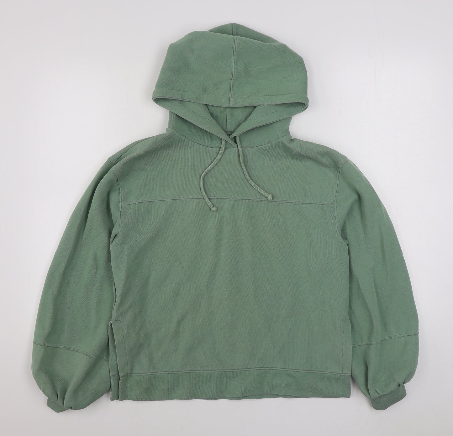 Topshop Womens Green  Viscose Pullover Hoodie Size S  Pullover