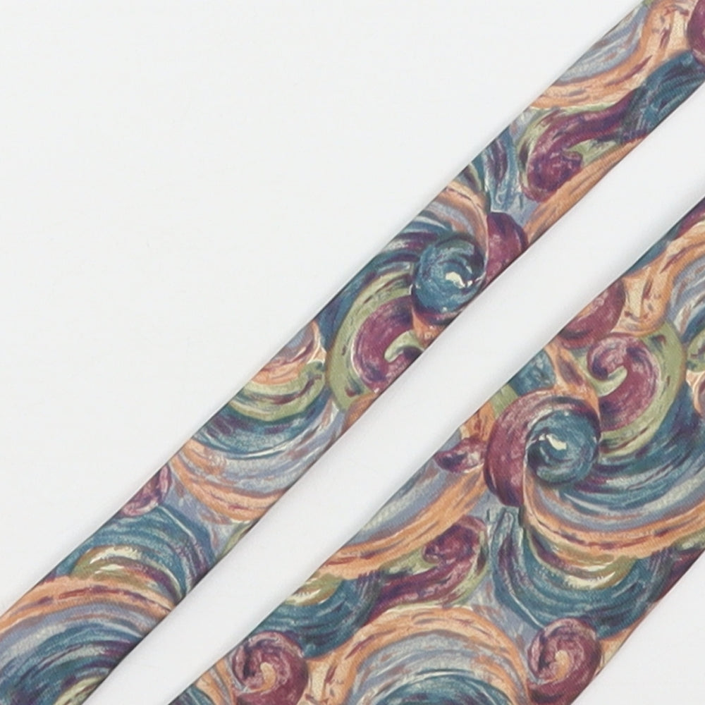 Marks and Spencer Mens Multicoloured Geometric Silk Pointed Tie One Size