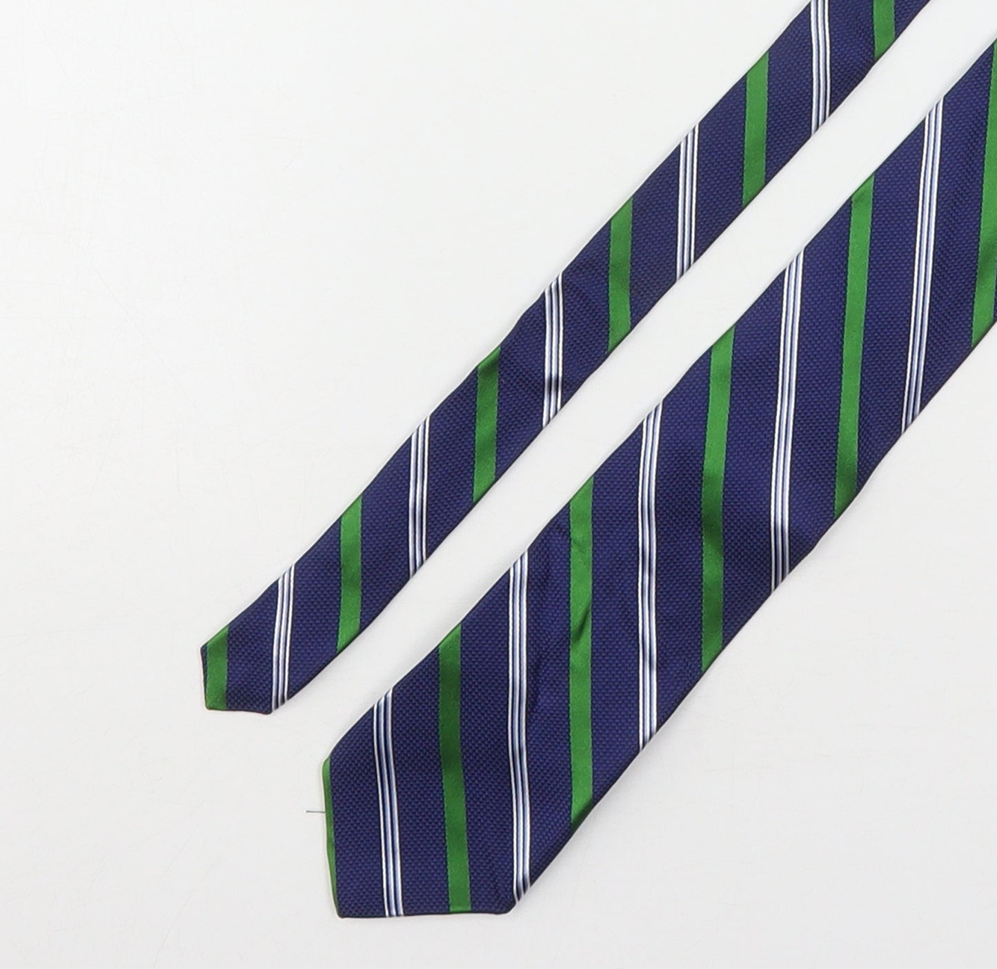 Nicole Miller Mens Multicoloured Striped Silk Pointed Tie One Size