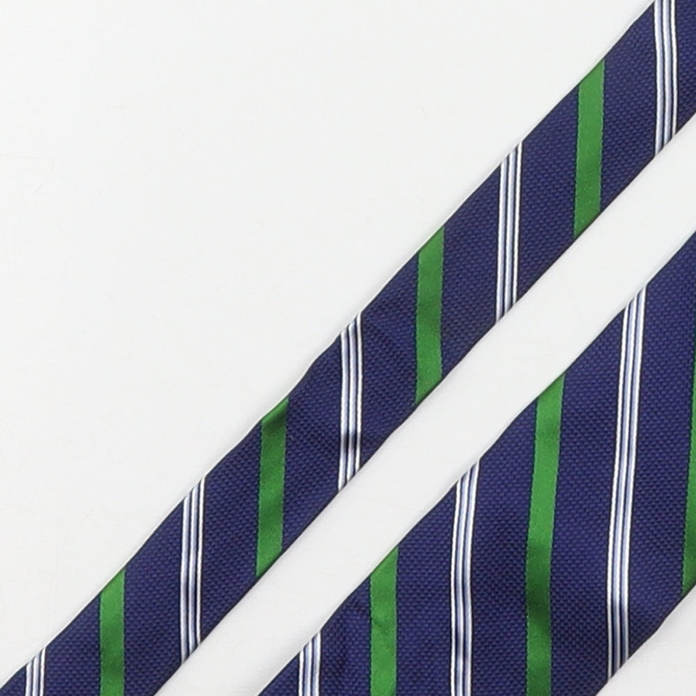 Nicole Miller Mens Multicoloured Striped Silk Pointed Tie One Size